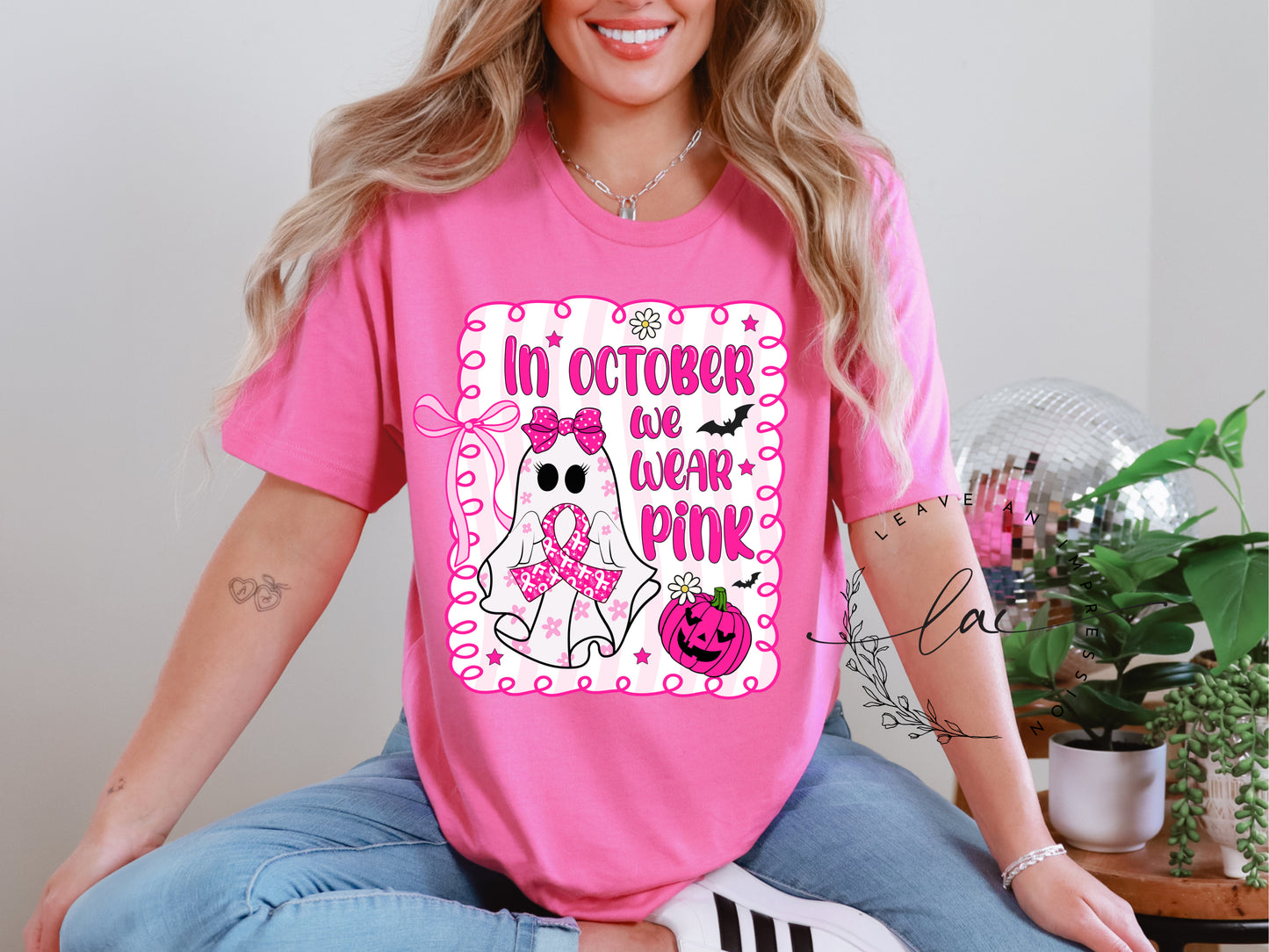 In October We Wear Pink Cute Ghost