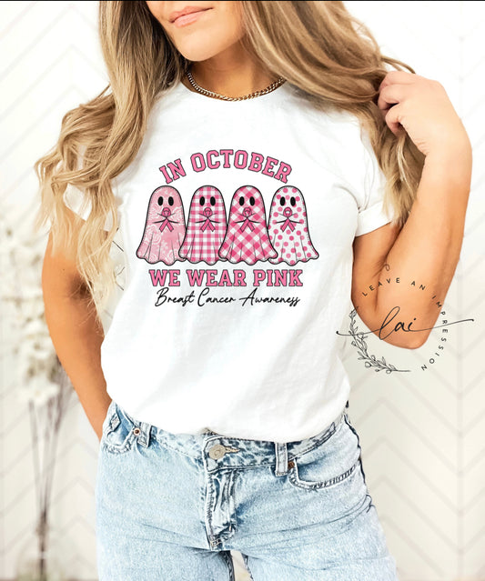 In October We Wear Pink Group Of Ghost