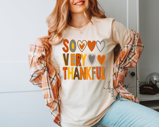 So Very Thankful Hearts