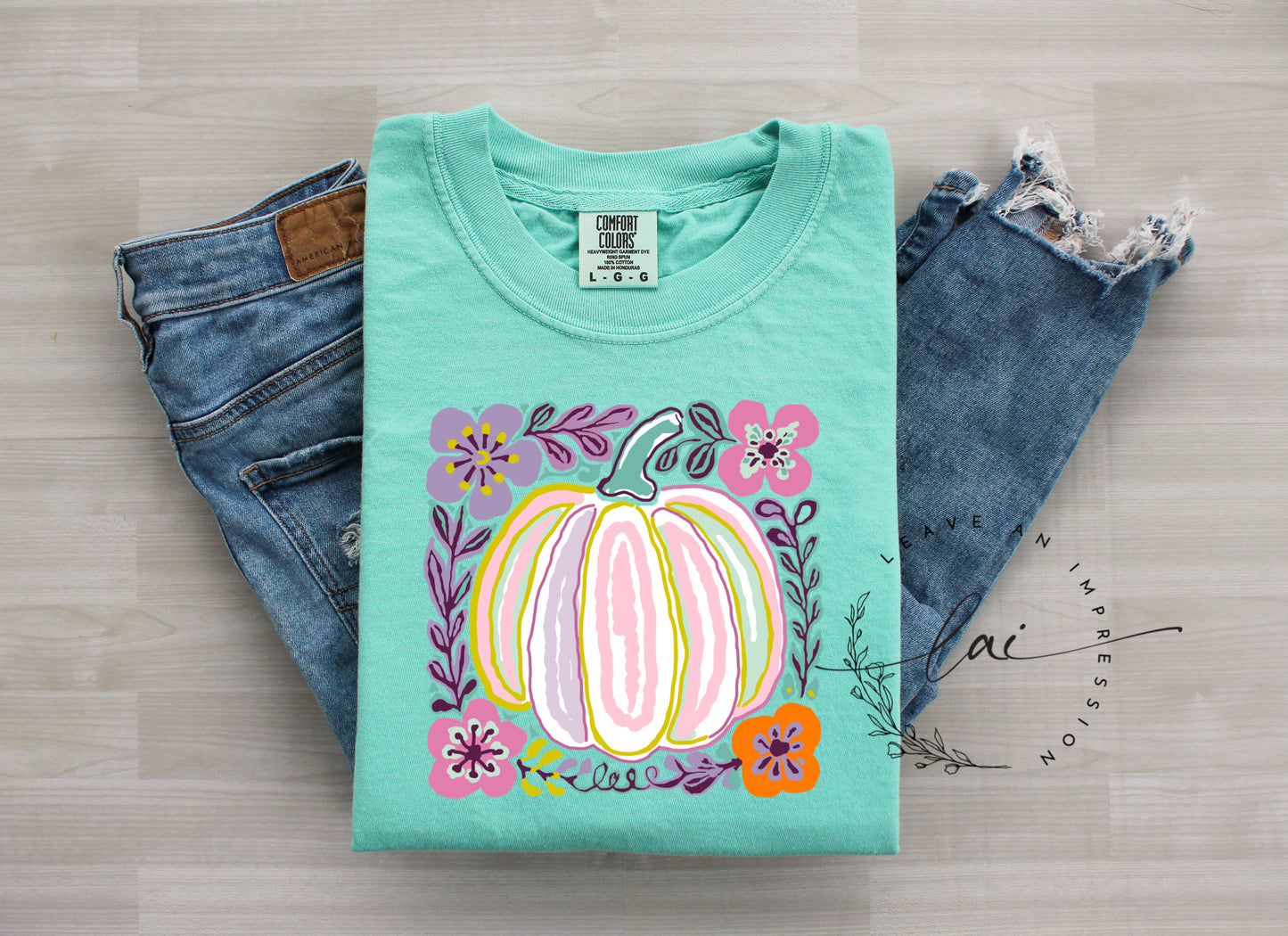 Watercolor Pumpkin Floral