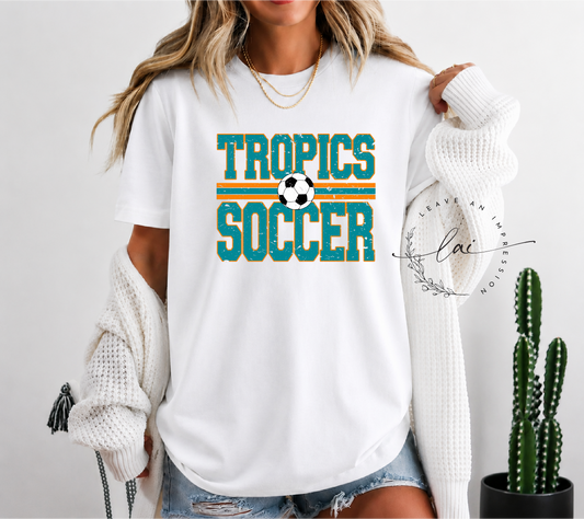 Tropics Soccer Grunge